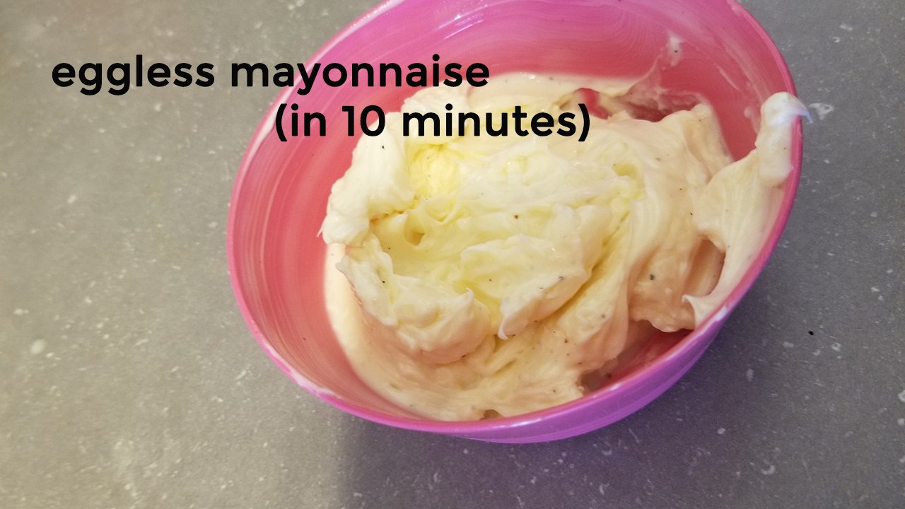eggless mayonnaise recipe | veg mayonnaise recipe | eggless mayo recipe