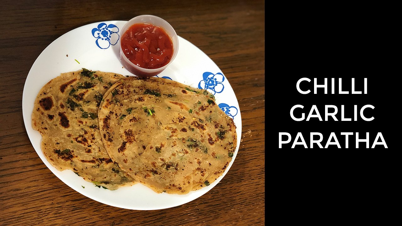 lachha garlic paratha | गार्लिक ब्रेड के टेस्ट वाला पराठा गेहूं के आटे से | Chilli Garlic Paratha
