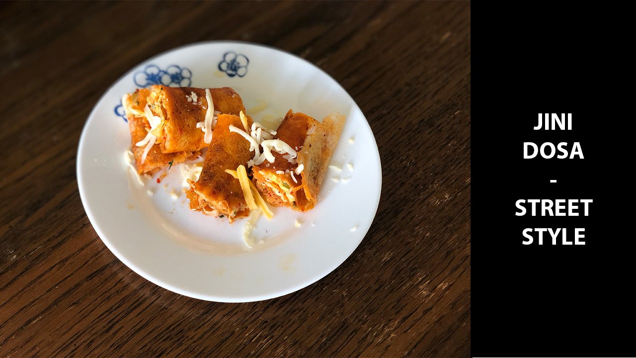 Jini Dosa Recipe – Cheese Mumbai Street Pizza Bhaji Gini Dosa || FABFoodies